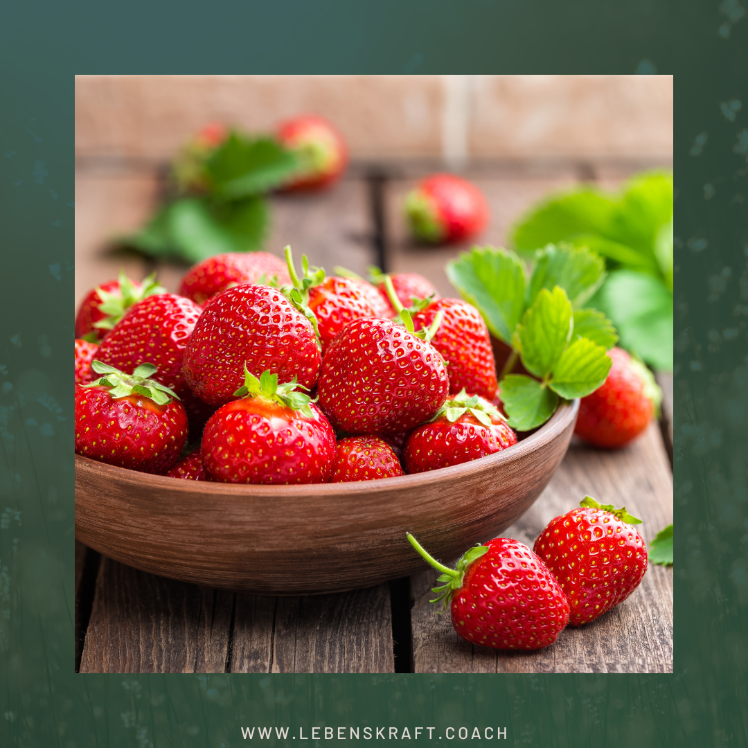 gesunde Erdbeeren leider mit zu vielen Pestiziden