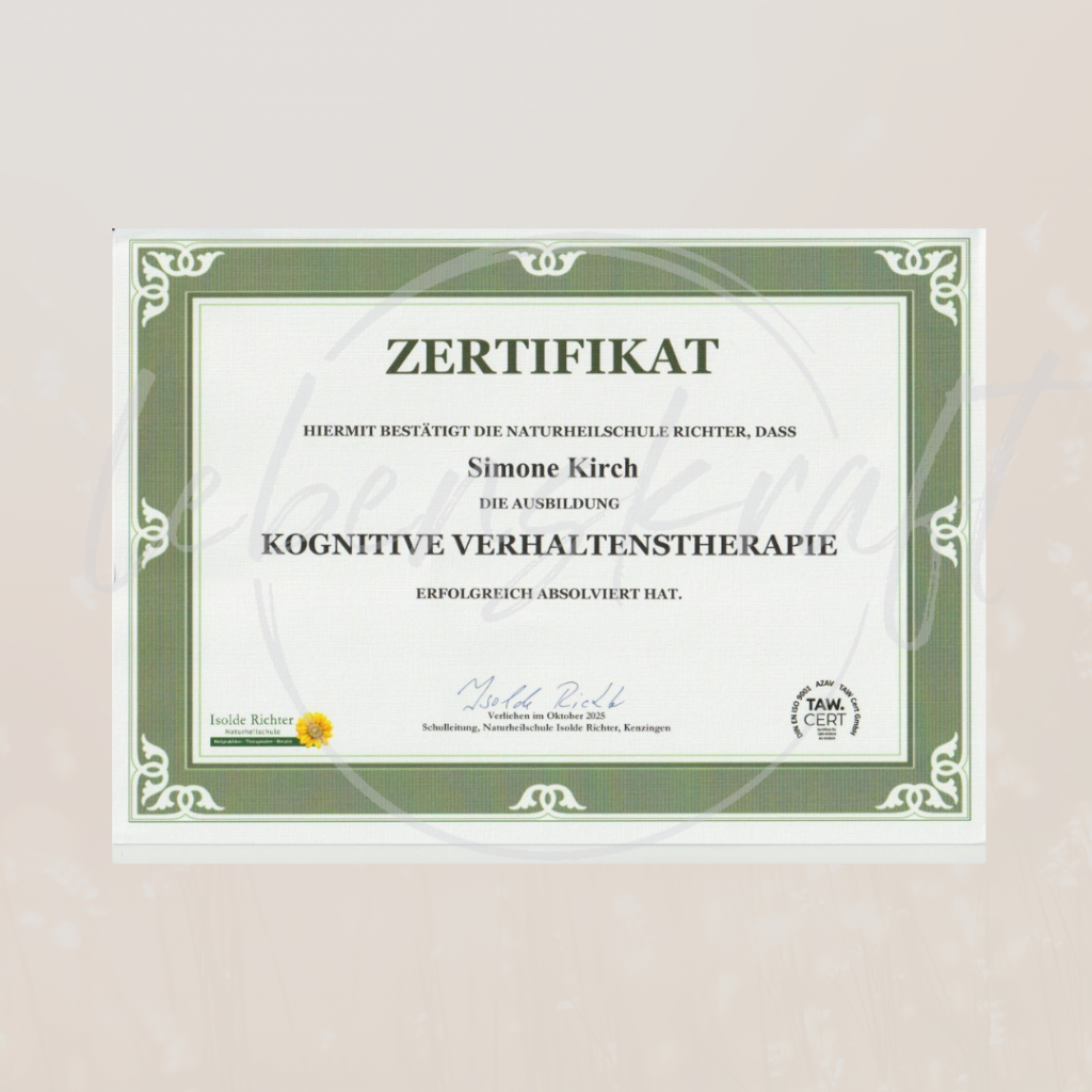 lebenskraft_Zertifikat_Kognitive Verhaltenstherapie